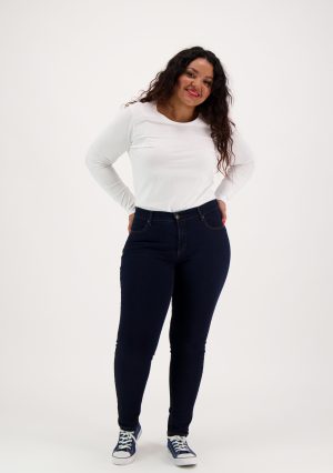 SUZIE Skinny 8931 Super stretch Tummansininen - Image 3