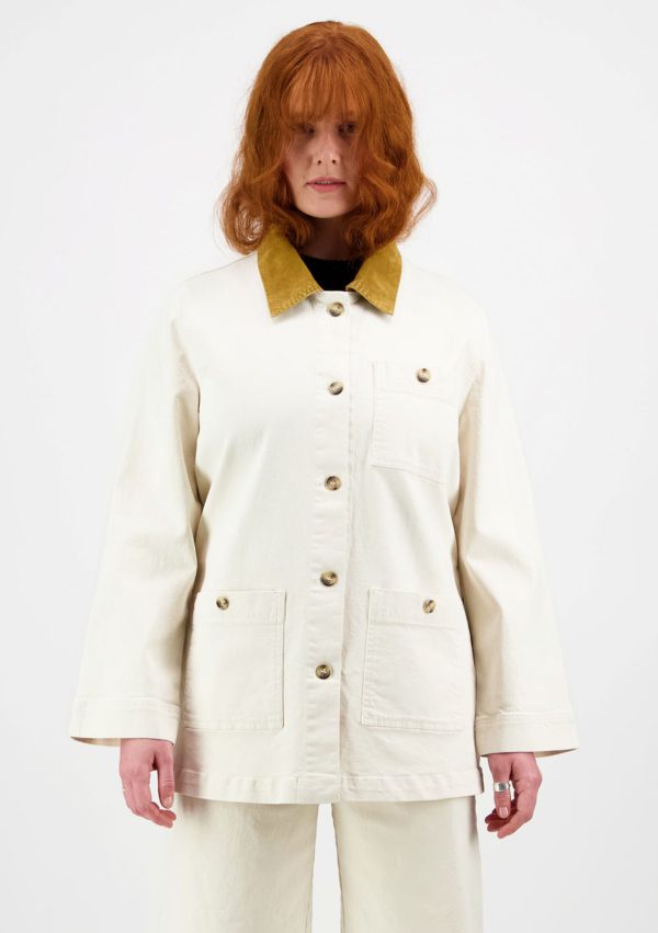 VERA 2431 Farkkutakki Luonnonvalkoinen